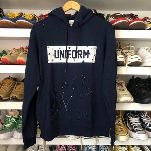 UNIFORM EXPERIMENT Drip Star Logo Pullover Hoodie